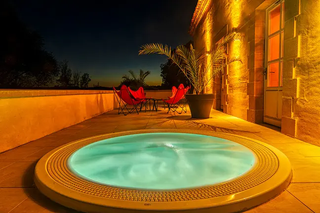 Jacuzzi à ciel ouvert